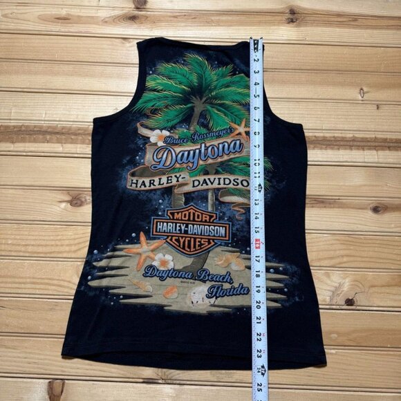 Harley Davidson Daytona Beach Florida Bruce Rossmeyer Tropical Tank Top Small - Picture 8 of 8